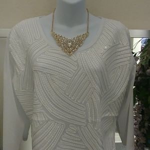 Gold & Pear Shaped Rhinestone Bling Necklace